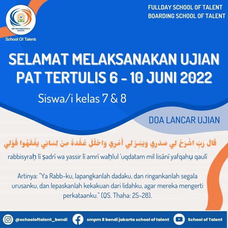 Selamat Menempuh Ujian PAT