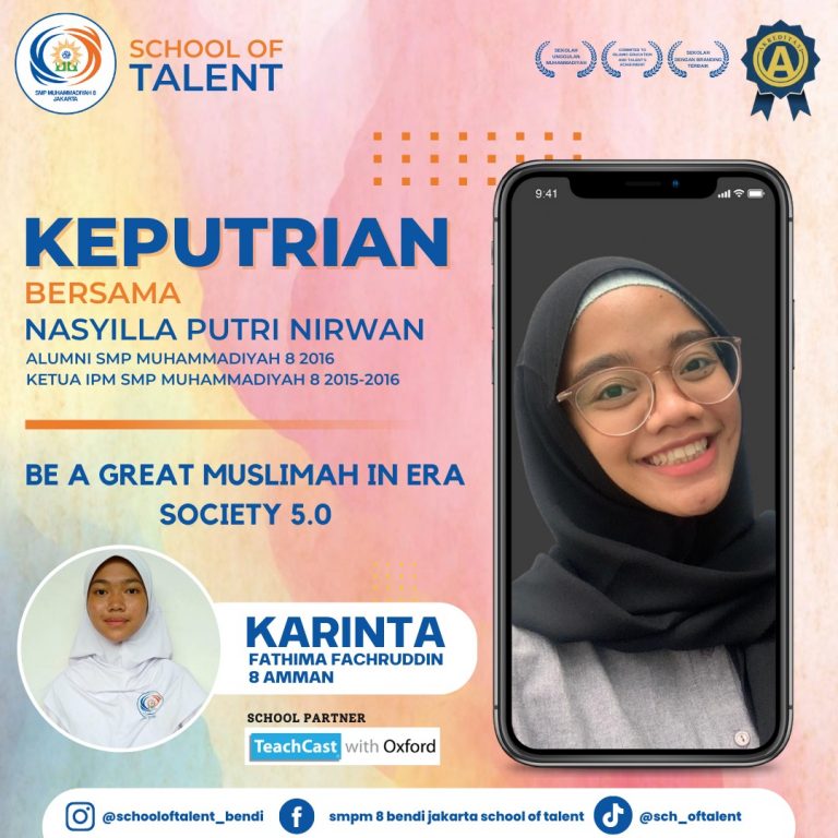 Kegiatan Keputrian : “be a Great Muslimah in Era Society 5.0”