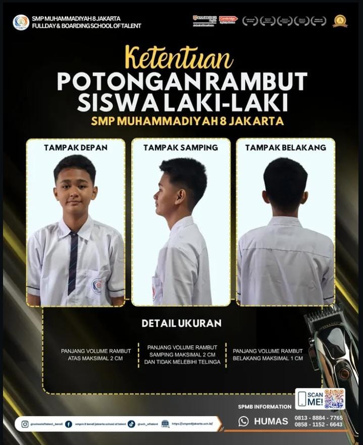 KETENTUAN POTONGAN RAMBUT SISWA LAKI LAKI